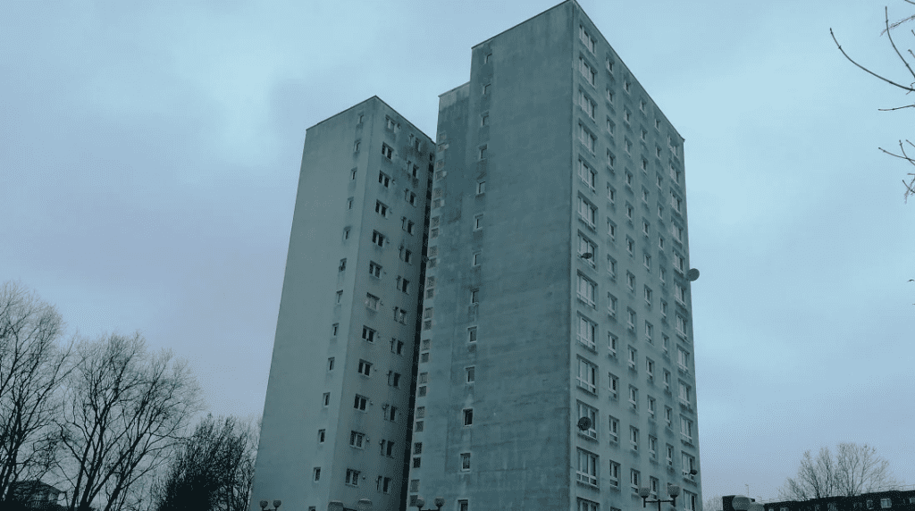 Gunfire project fire proofing 2 tall buildings