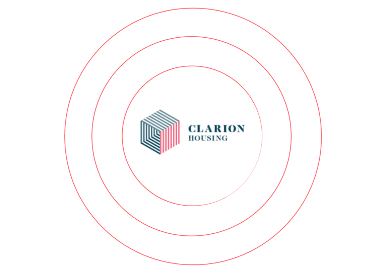 Clarion Housing logo displayed within a circular design