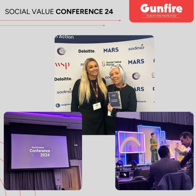 Gunfire Passive Fire Protection team attending the Social Value Conference 2024