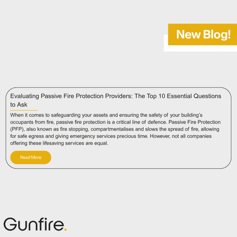 New Blog – Evaluating Passive Fire Protection